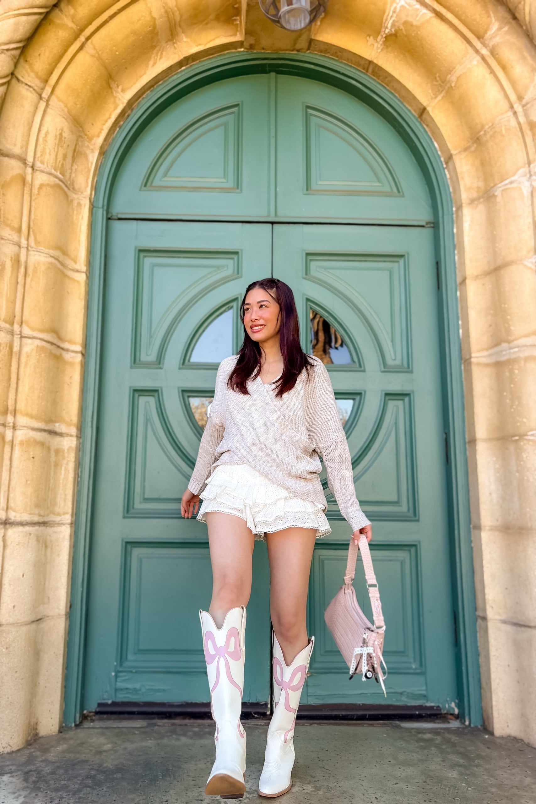 Whisper Knit Sweater in Oat