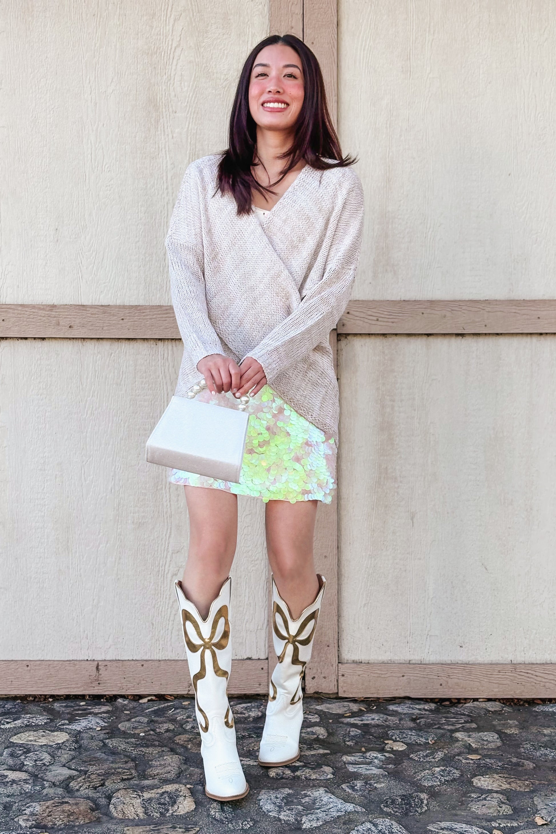 Whisper Knit Sweater in Oat