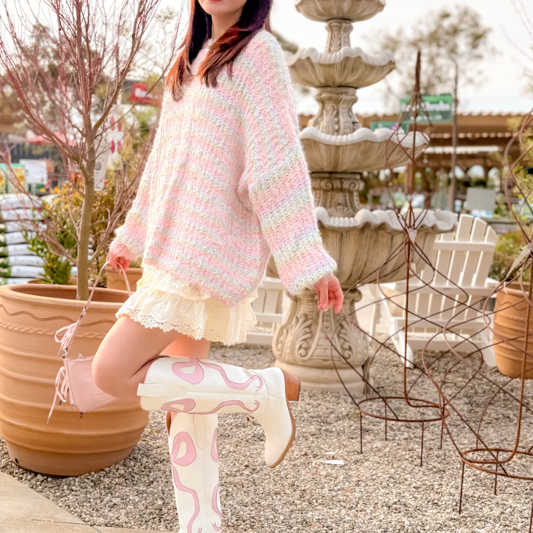 Cotton Candy Cloud Sweater