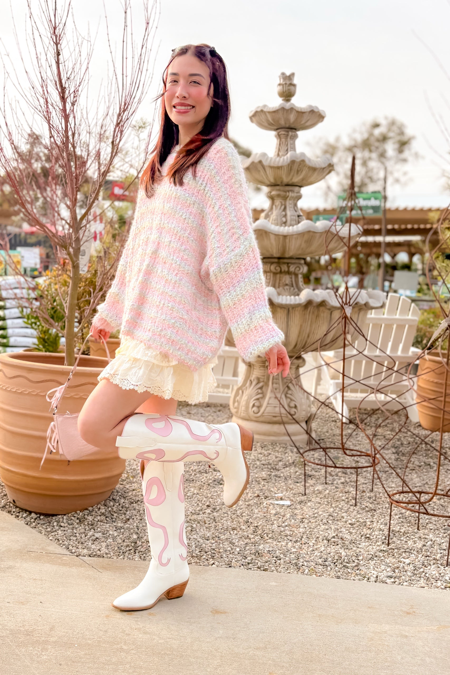 Cotton Candy Cloud Sweater