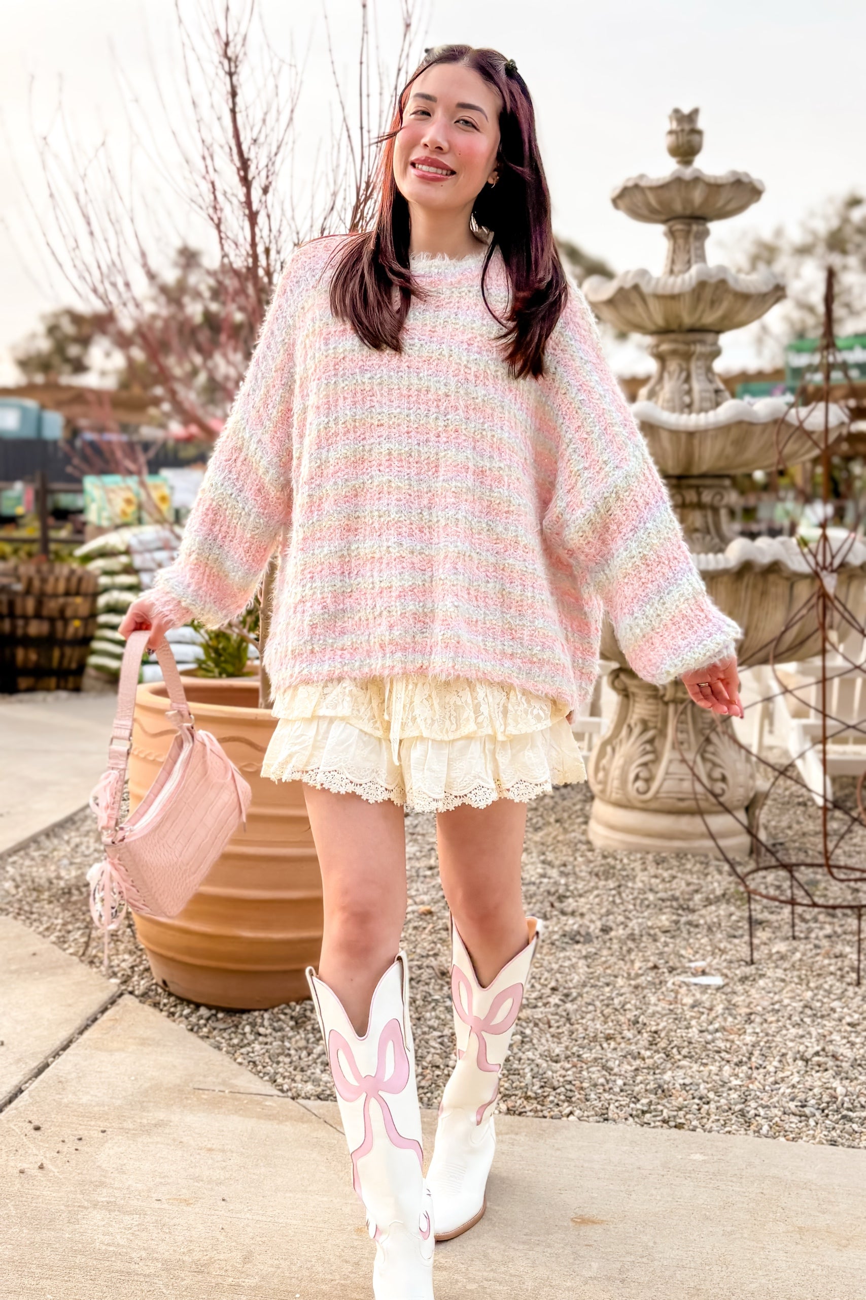 Cotton Candy Cloud Sweater