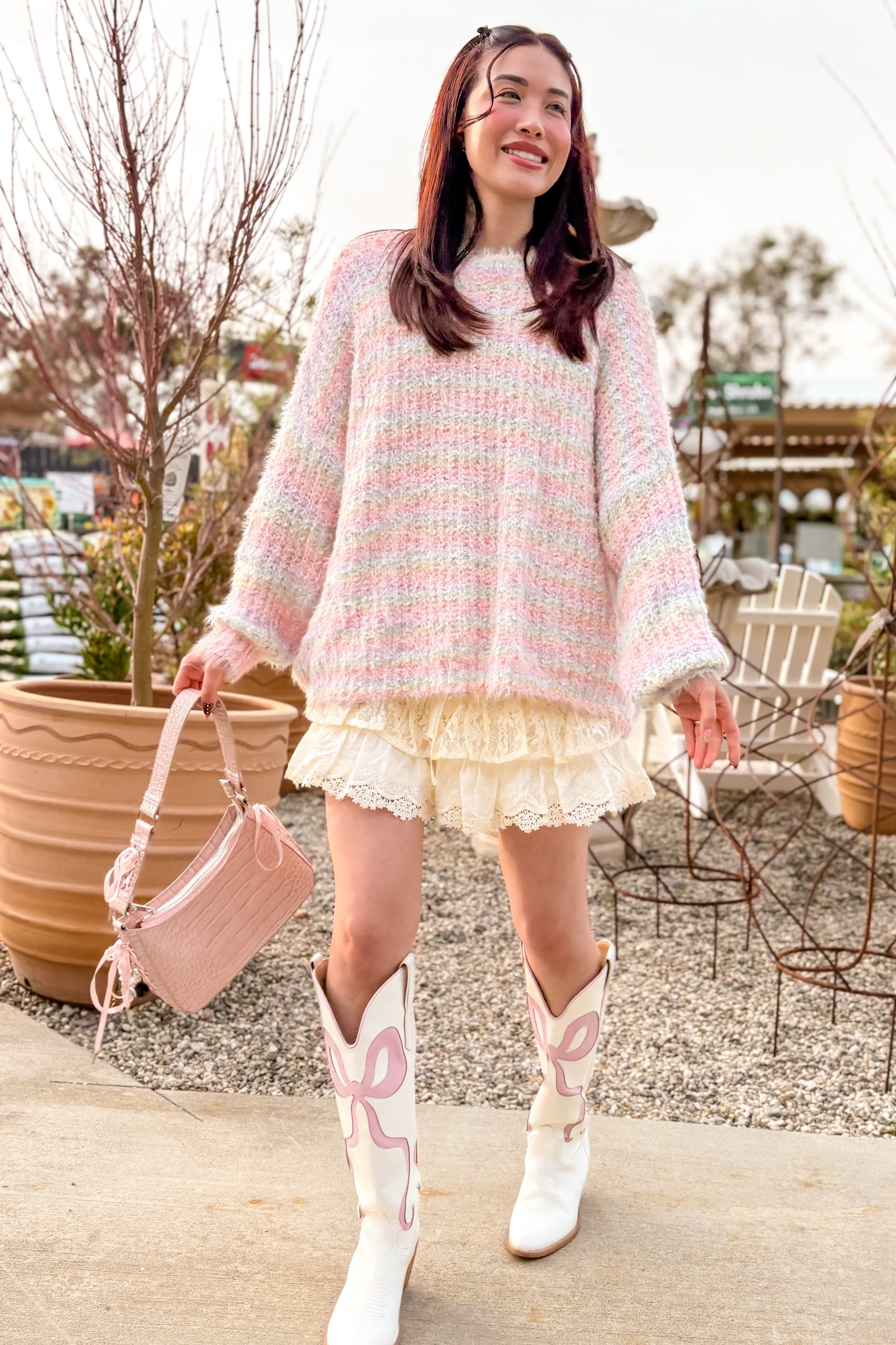 Cotton Candy Cloud Sweater