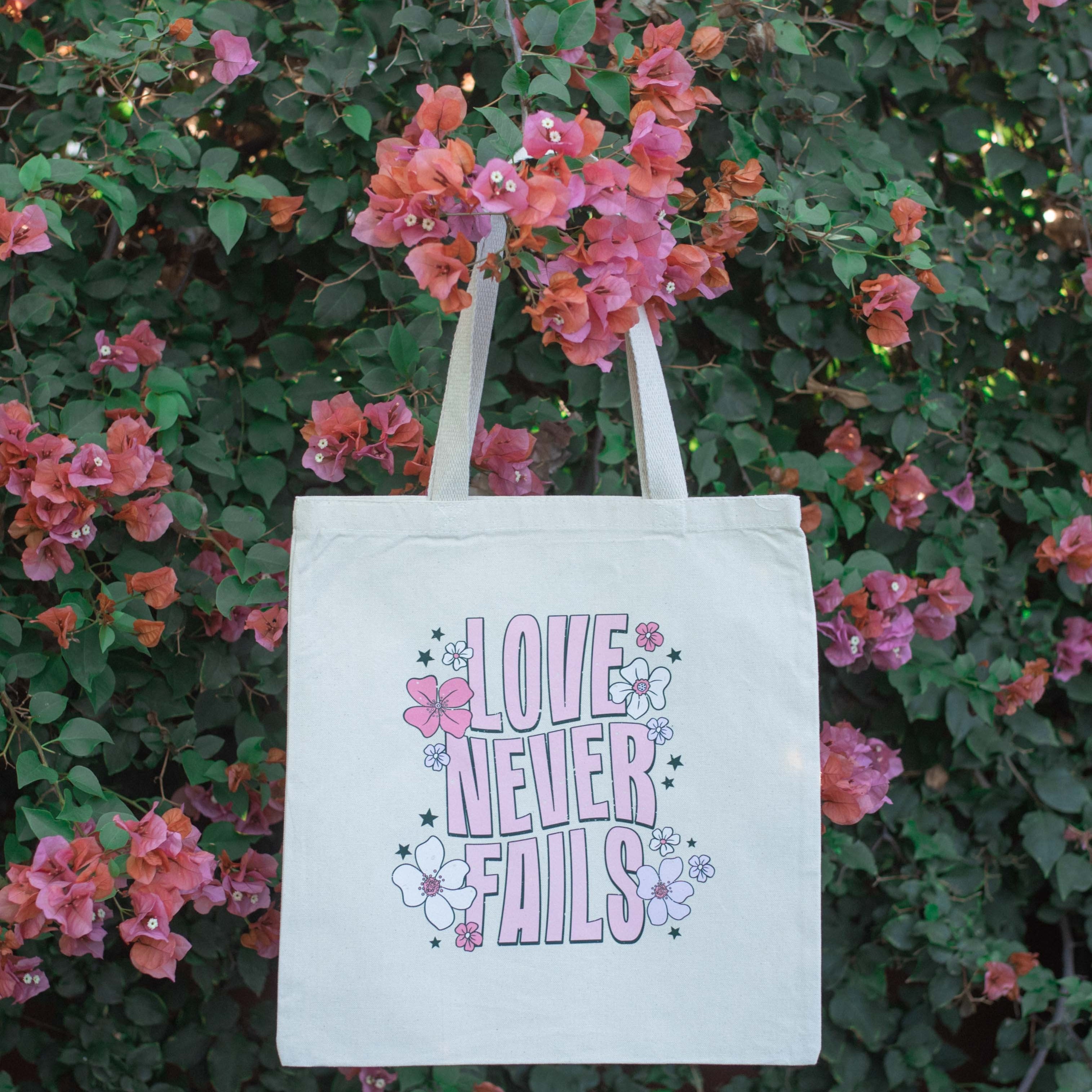 Love Never Fails Tote