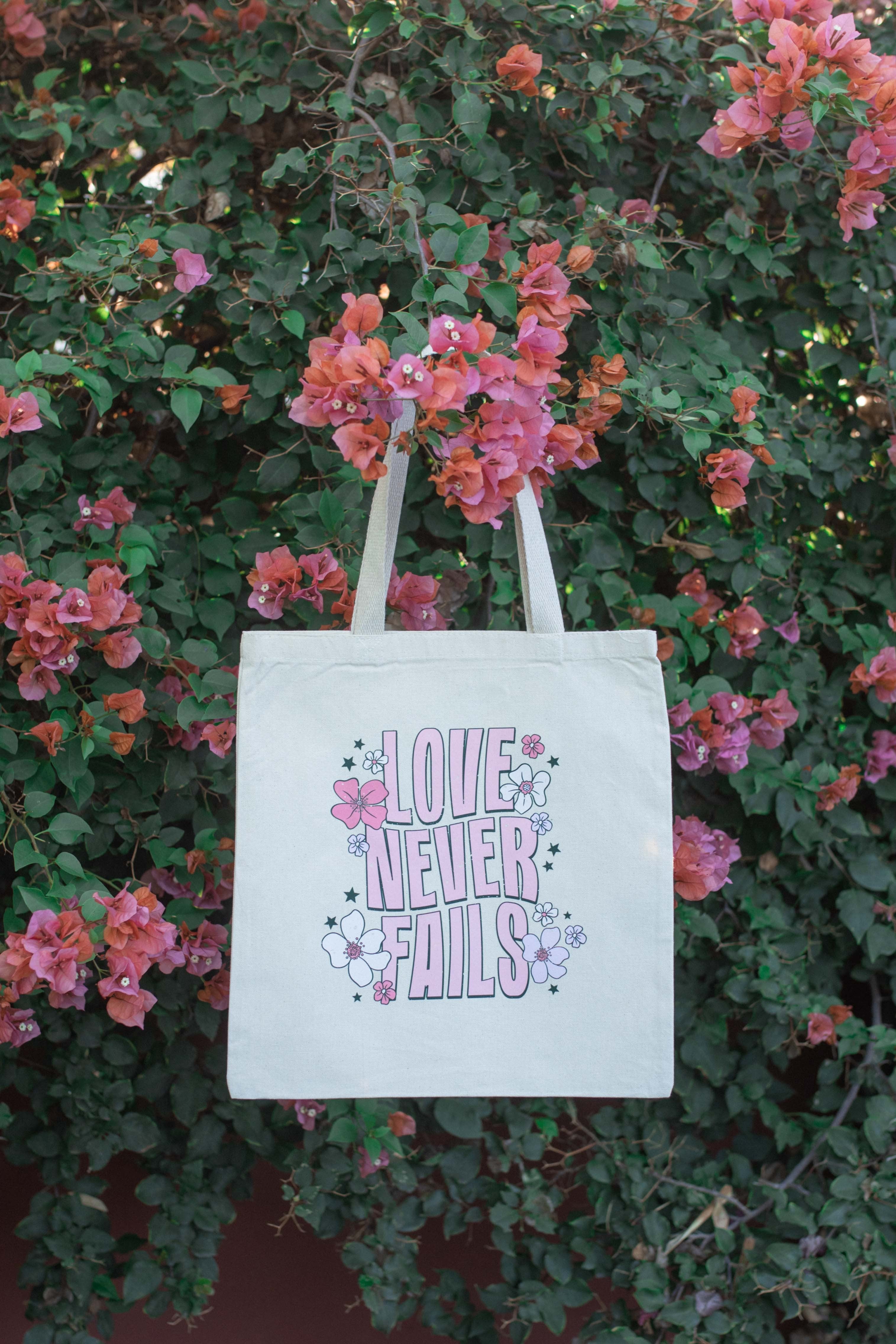 Love Never Fails Tote
