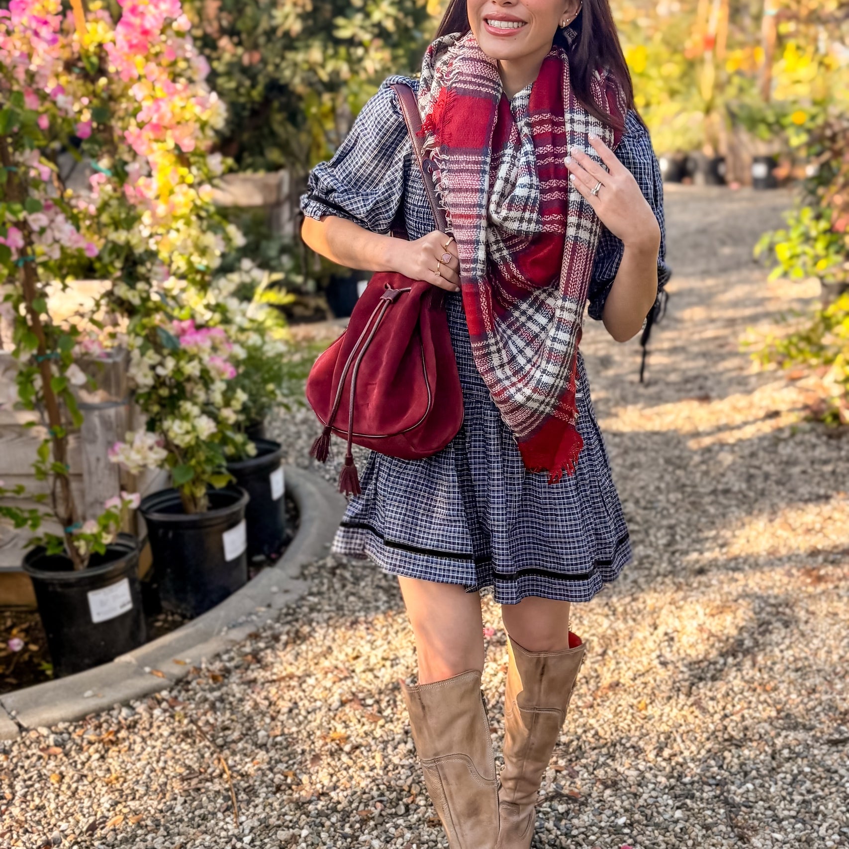 Crimson Orchard Scarf