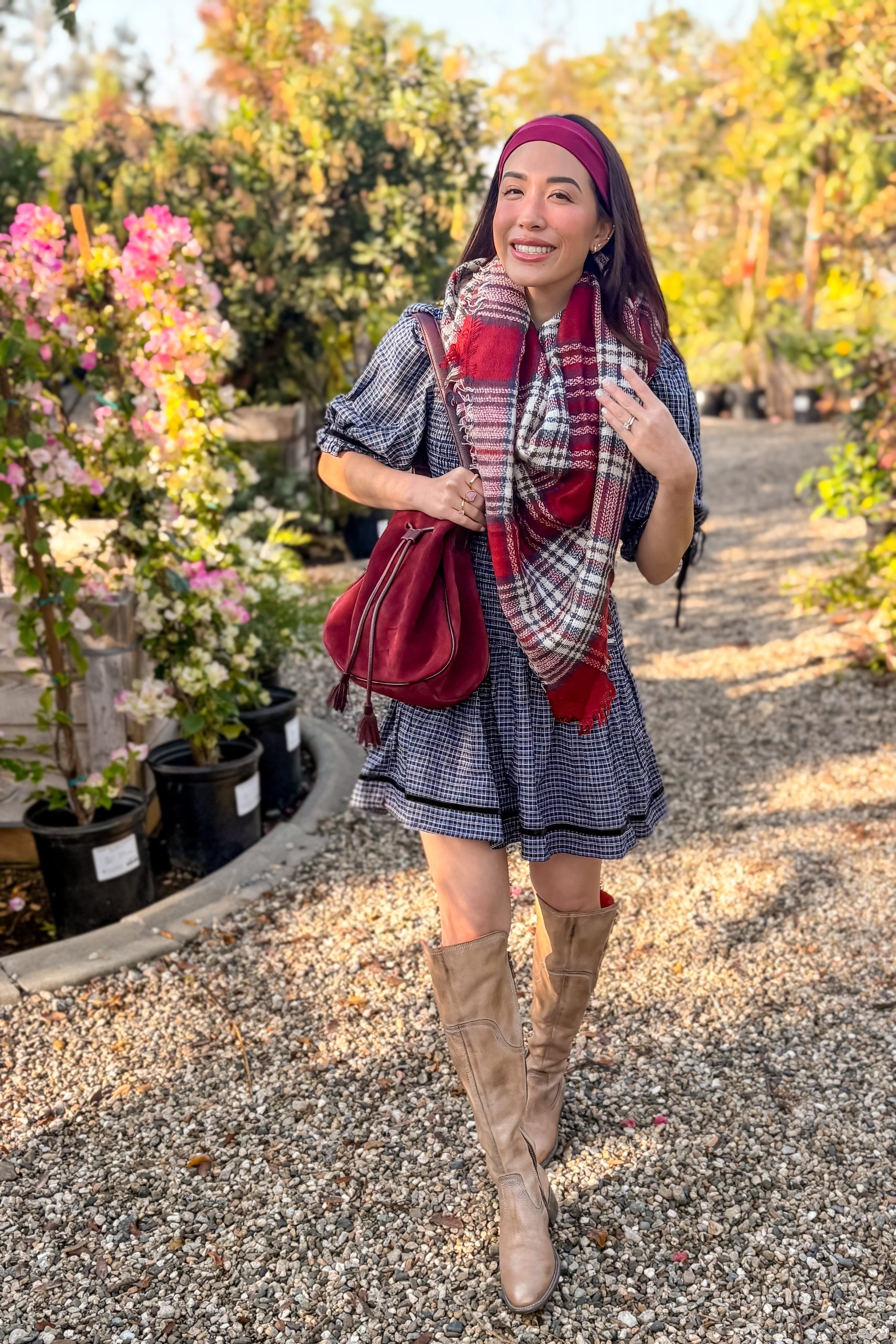 Crimson Orchard Scarf