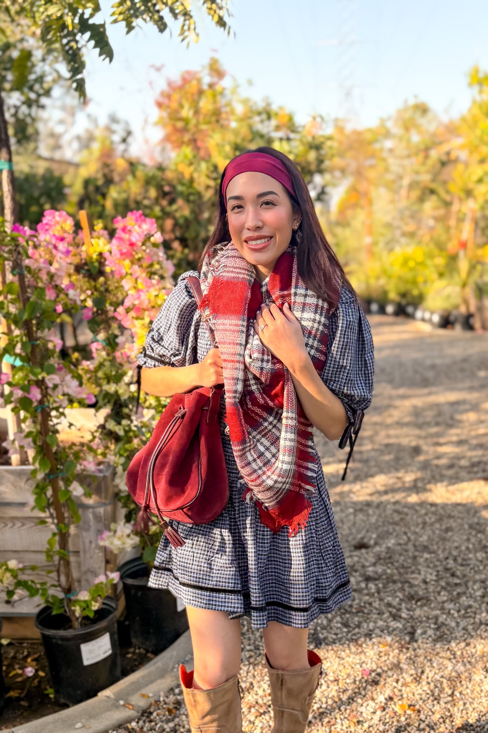 Crimson Orchard Scarf