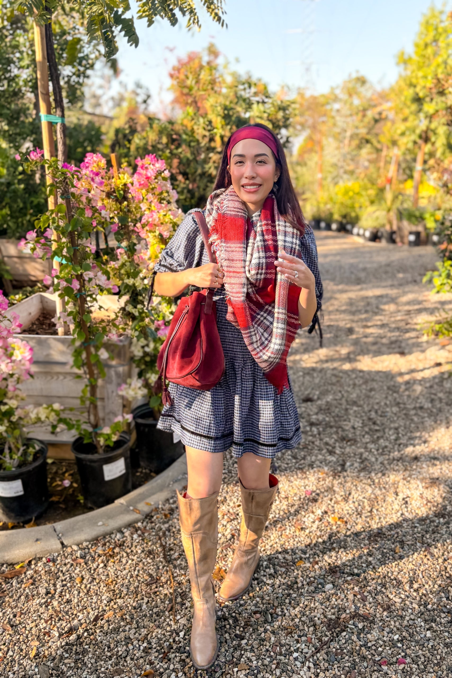 Crimson Orchard Scarf