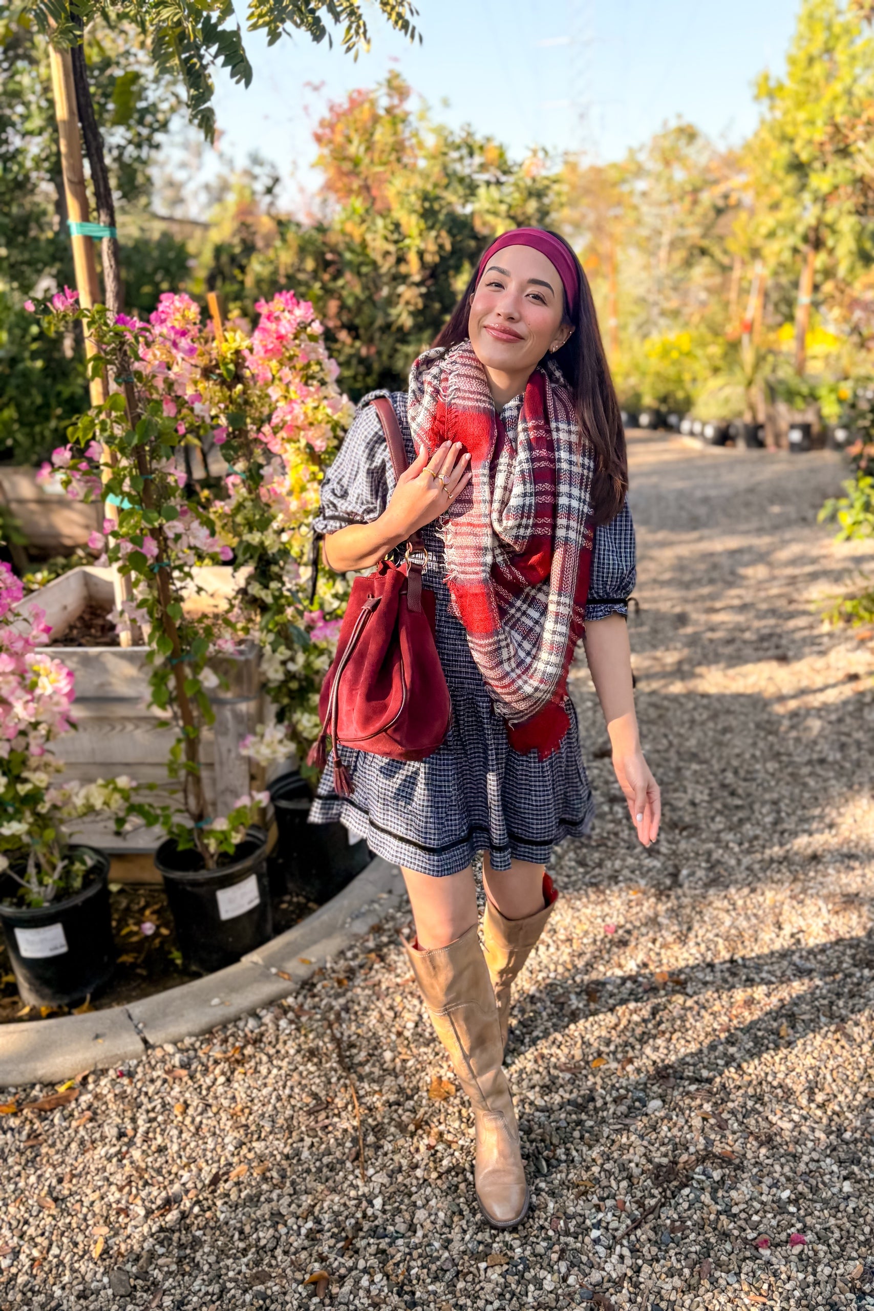 Crimson Orchard Scarf