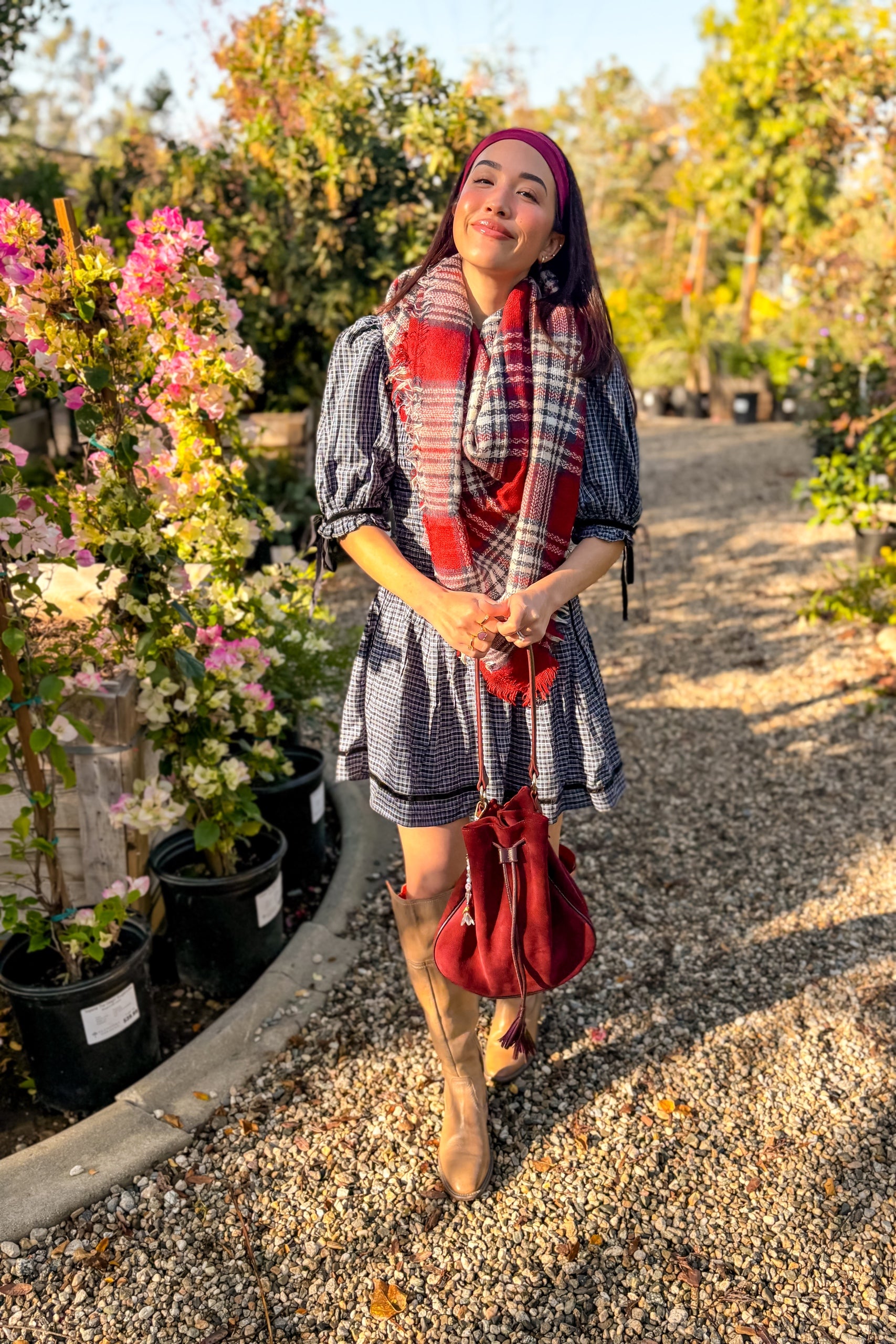 Crimson Orchard Scarf