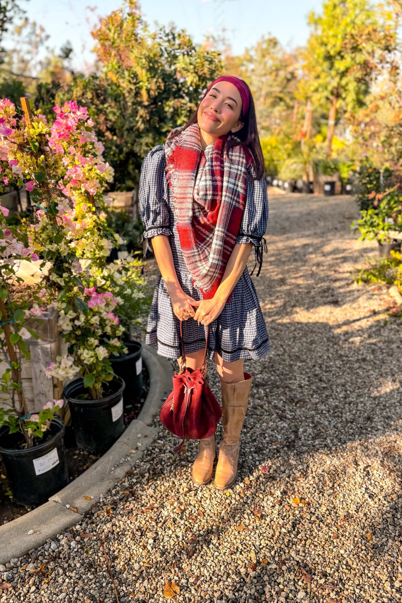 Crimson Orchard Scarf