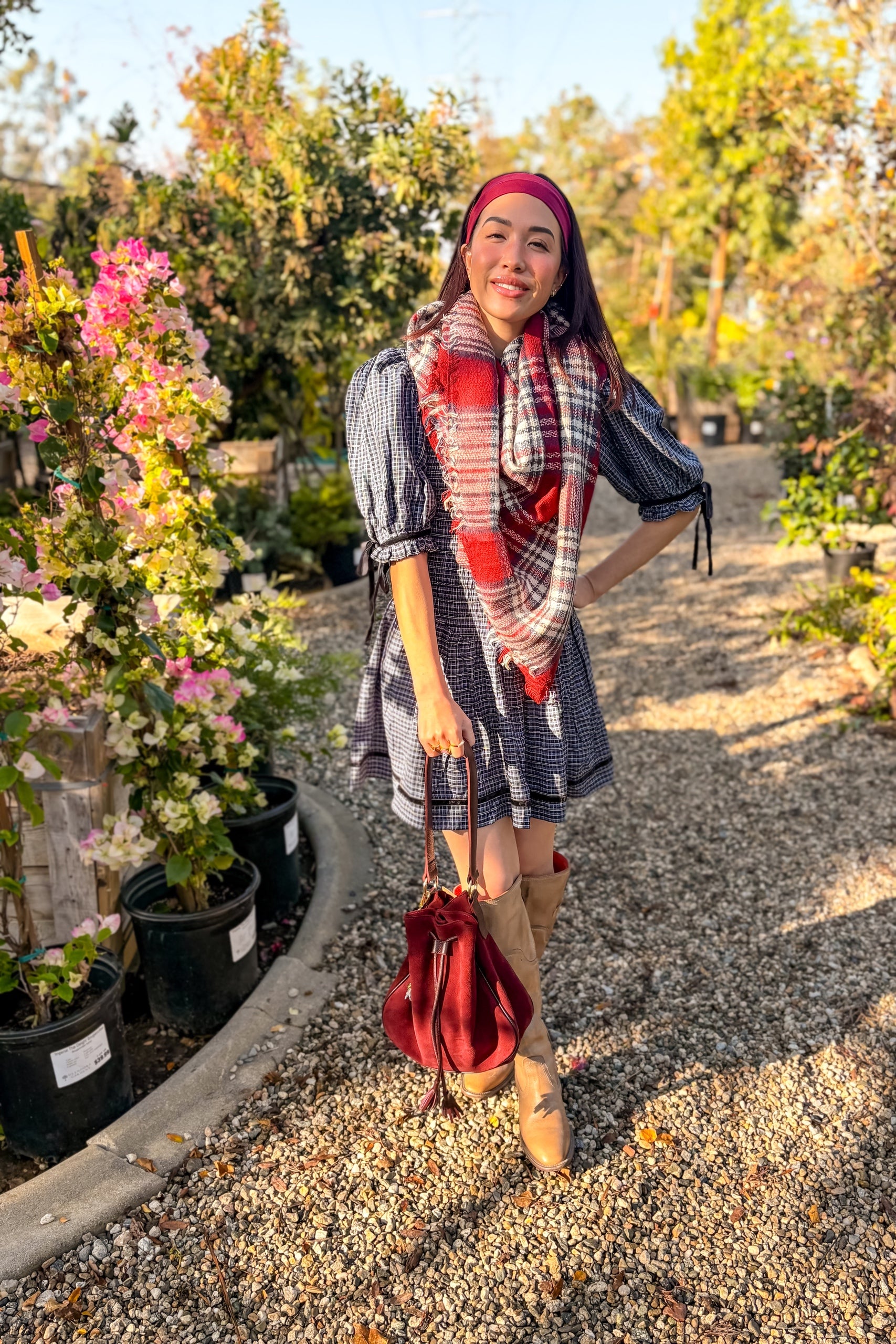 Crimson Orchard Scarf