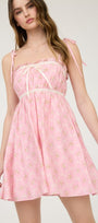 Blossom Bow Mini Dress