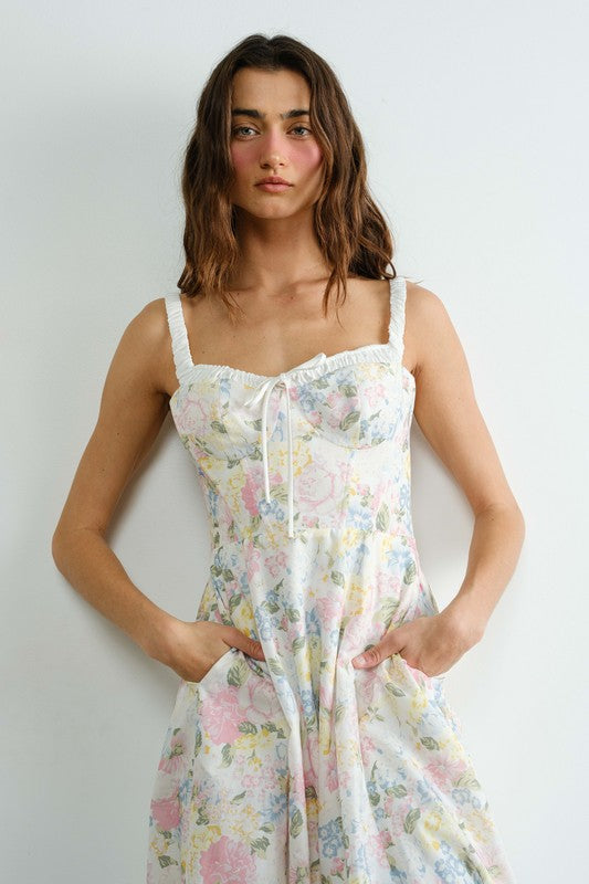 Pink Lady Bustier Sundress