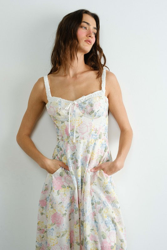 Pink Lady Bustier Sundress