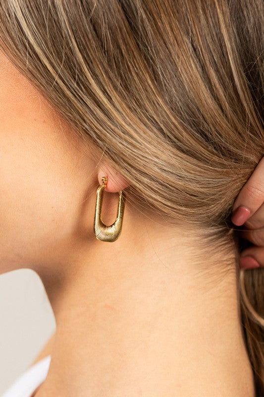 Golden Frame Earrings