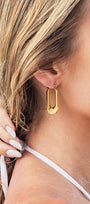 Golden Frame Earrings