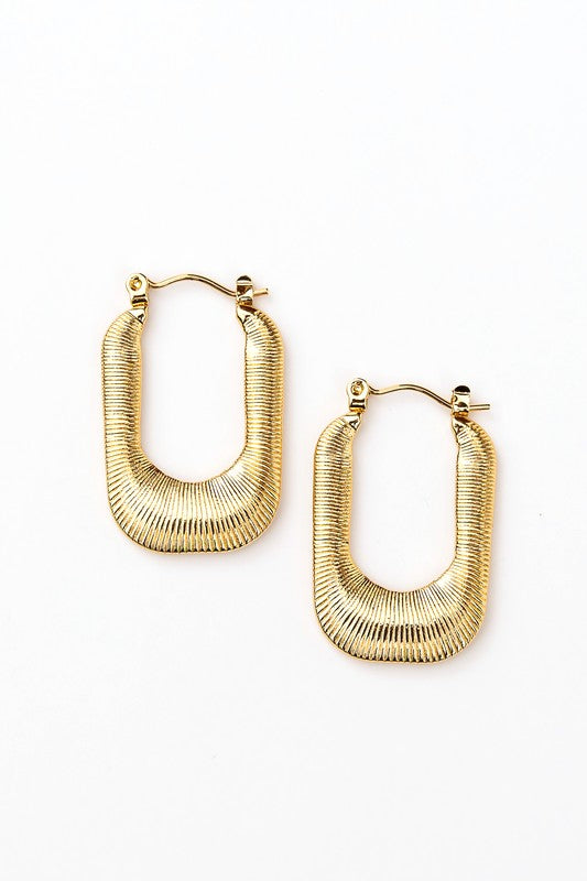 Golden Frame Earrings