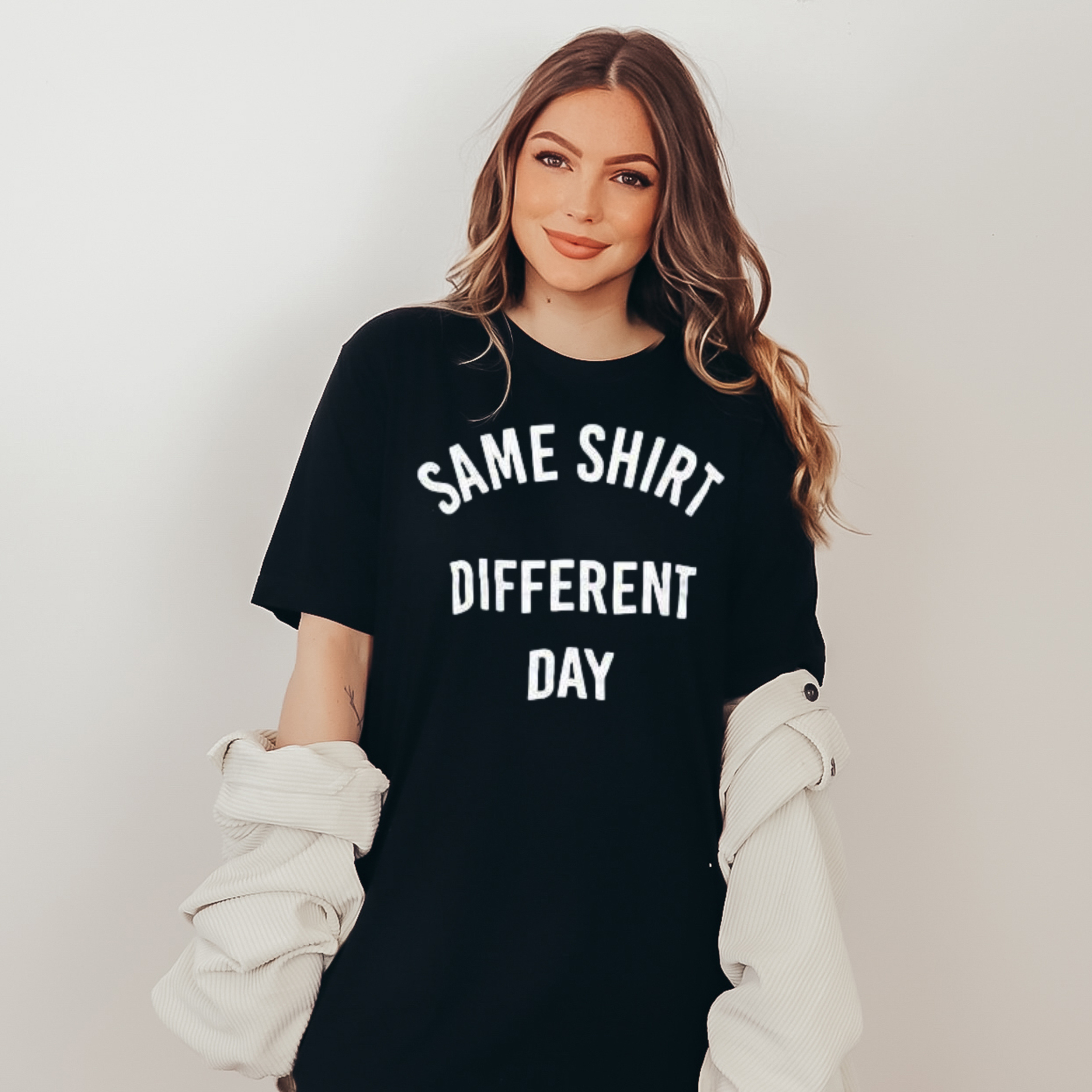 Same Shirt Different Day Oversized Tee
