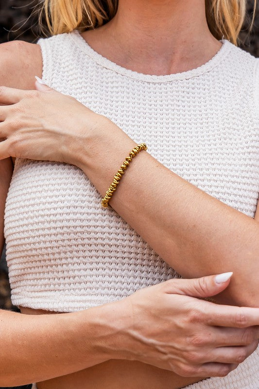 Golden Ripple Bracelet