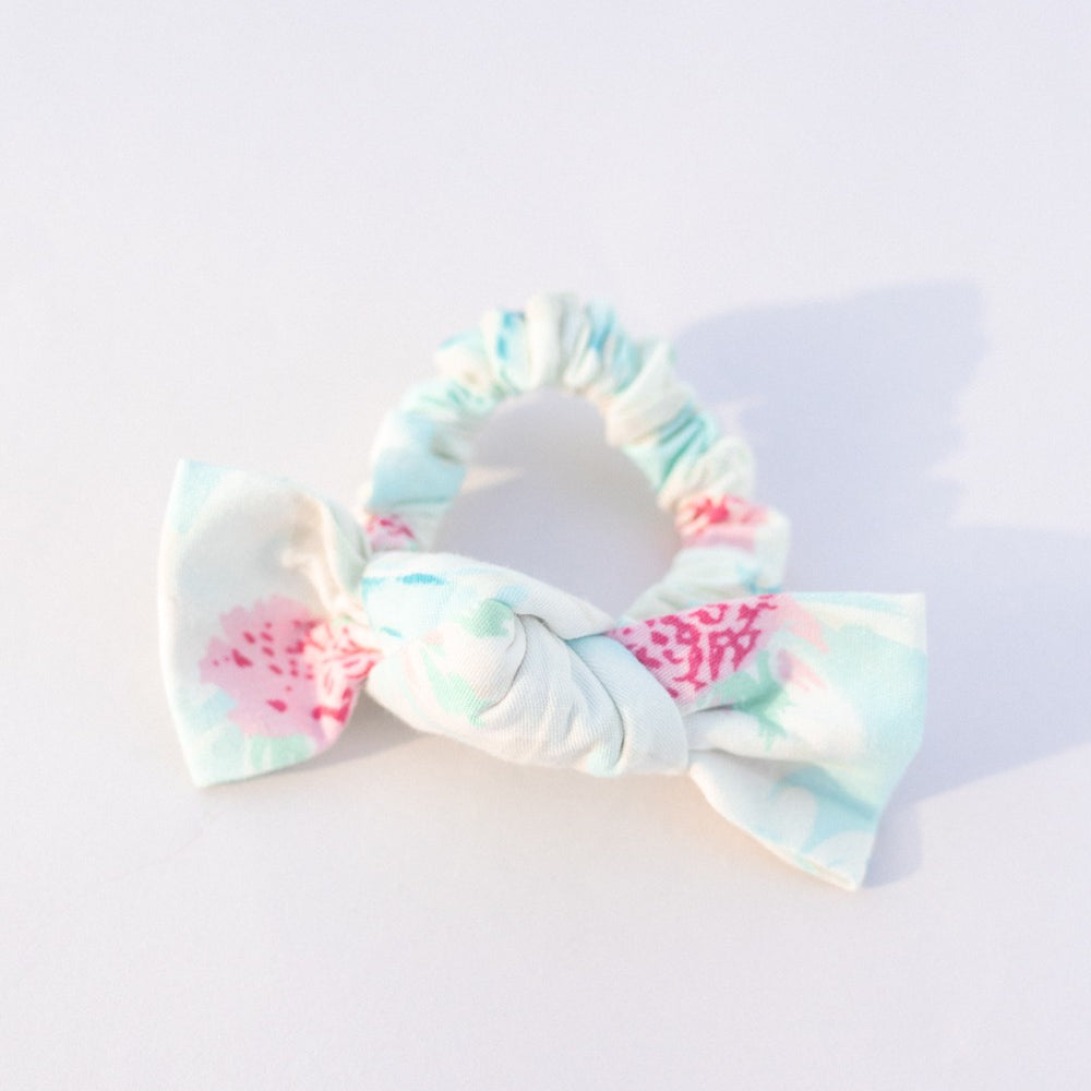 Linen Bow Scrunchie