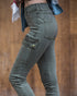 Grace & Lace Cargo Jeggings (Olive) - Babe Outfitters