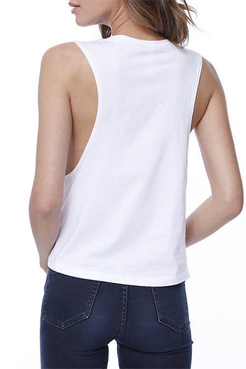 I Tolerate You Graphic Muscle Tank Top - Babe Outfitters