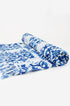Indian Hand Block Printed Towel (Ocean Damask) - Babe Outfitters