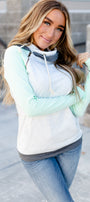 Baseball DoubleHood Sweatshirt - Mint