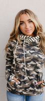 DoubleHood Sweatshirt - Covered In Camo