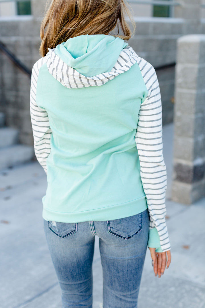 Ampersand Avenue DoubleHood Sweatshirt - Mint To Be