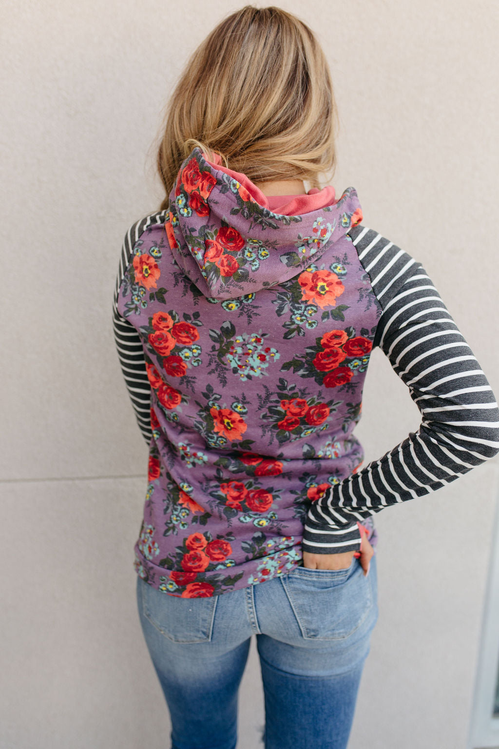 DoubleHood Sweatshirt - Stormy Meadows