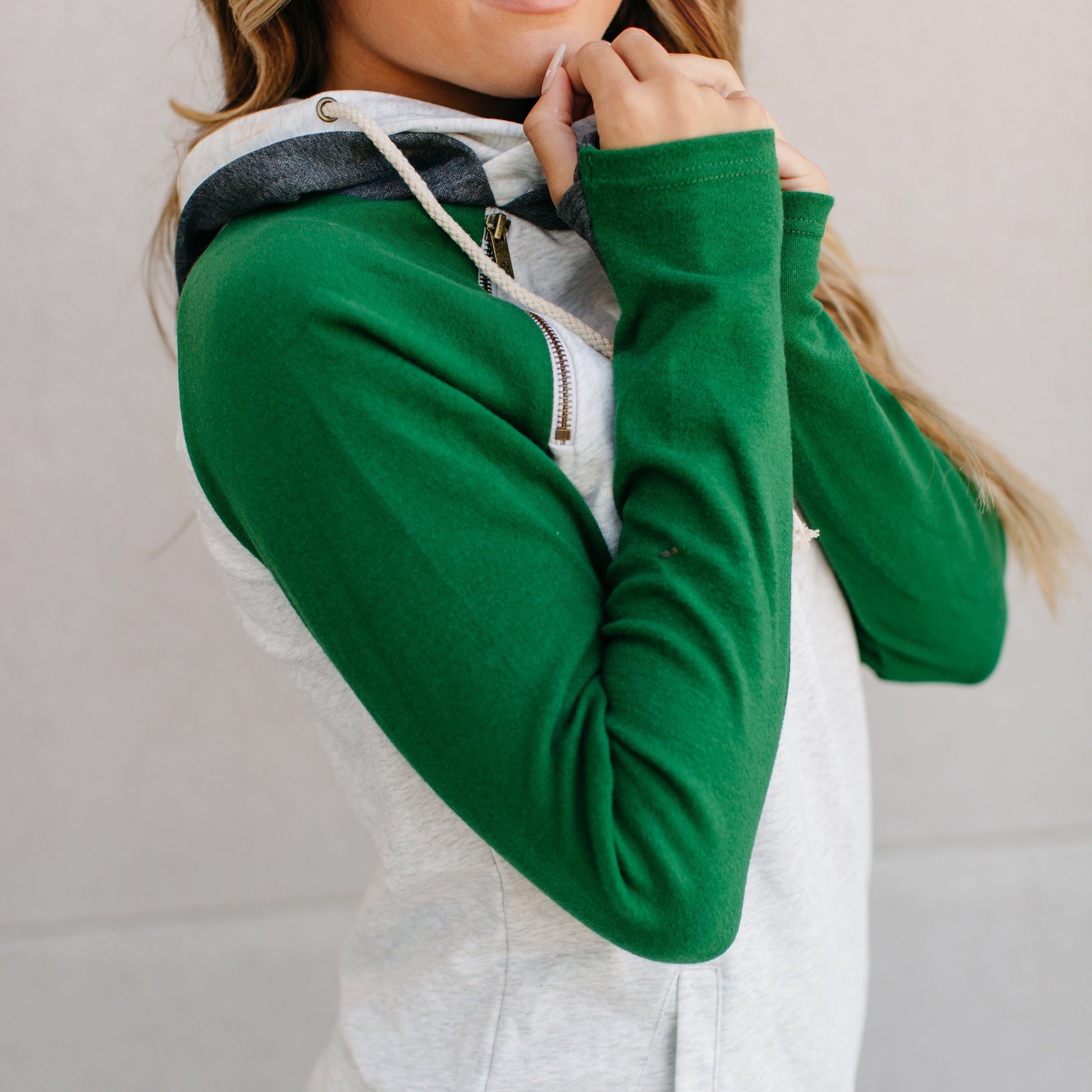 Baseball DoubleHood Sweatshirt - Forest