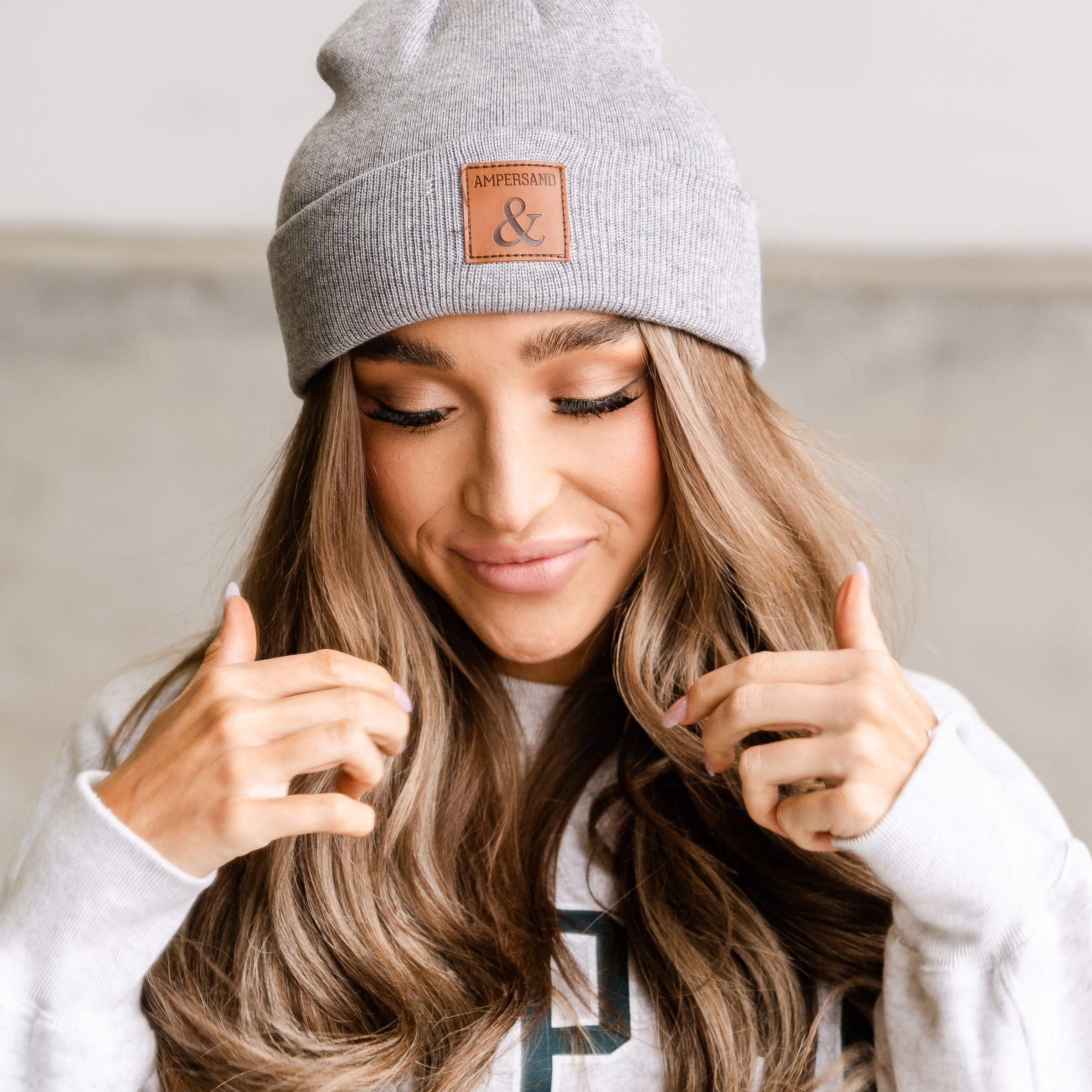 Ampersand Beanie  - Grey