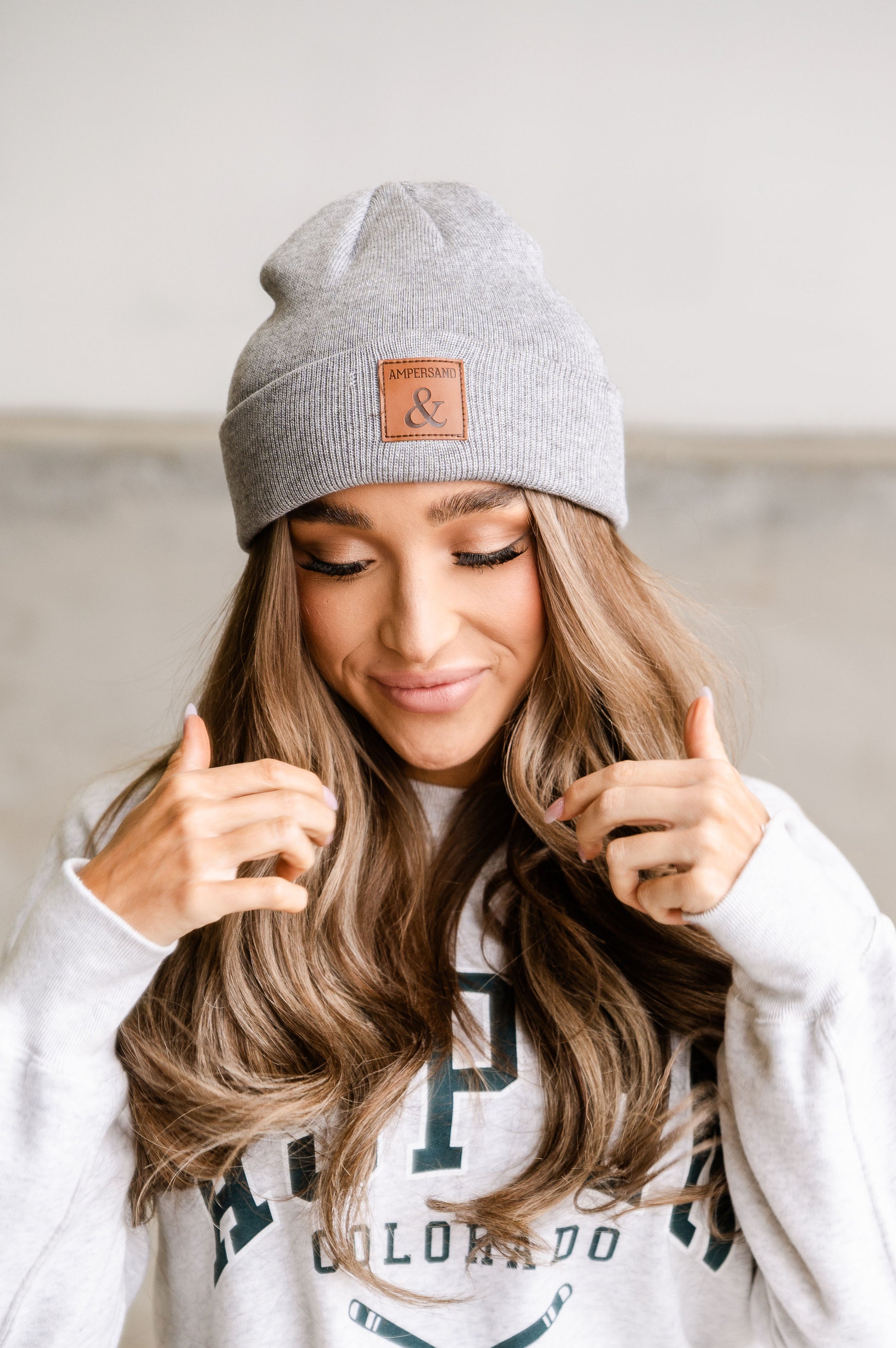 Ampersand Beanie  - Grey