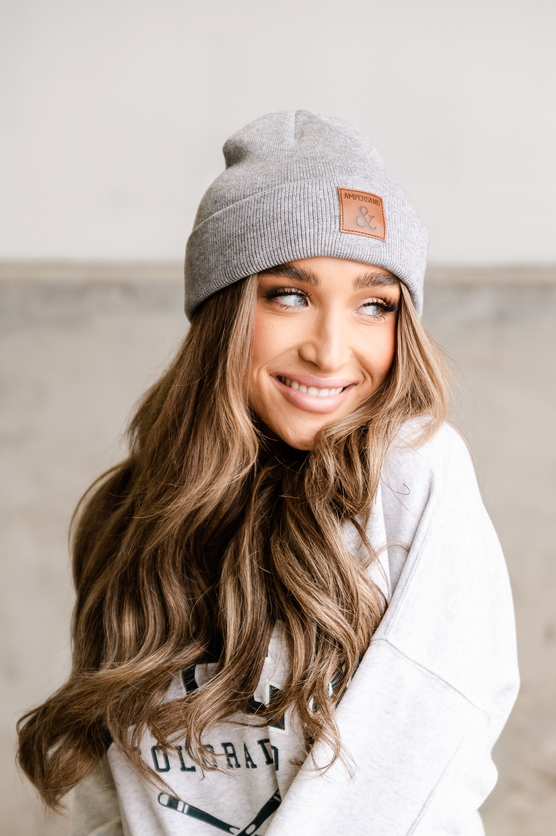 Ampersand Beanie  - Grey