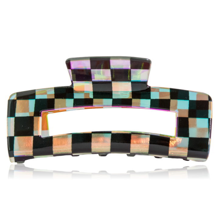 Checkmate Holographic Claw Hair Clip