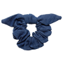 Dolly Bow Scrunchie in Denim