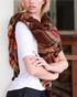 Campfire Blanket Scarf (Brick Plaid) - Babe Outfitters