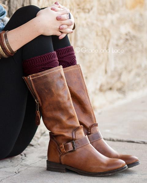 Grace & Lace Cable Knit Boot Cuff - Babe Outfitters