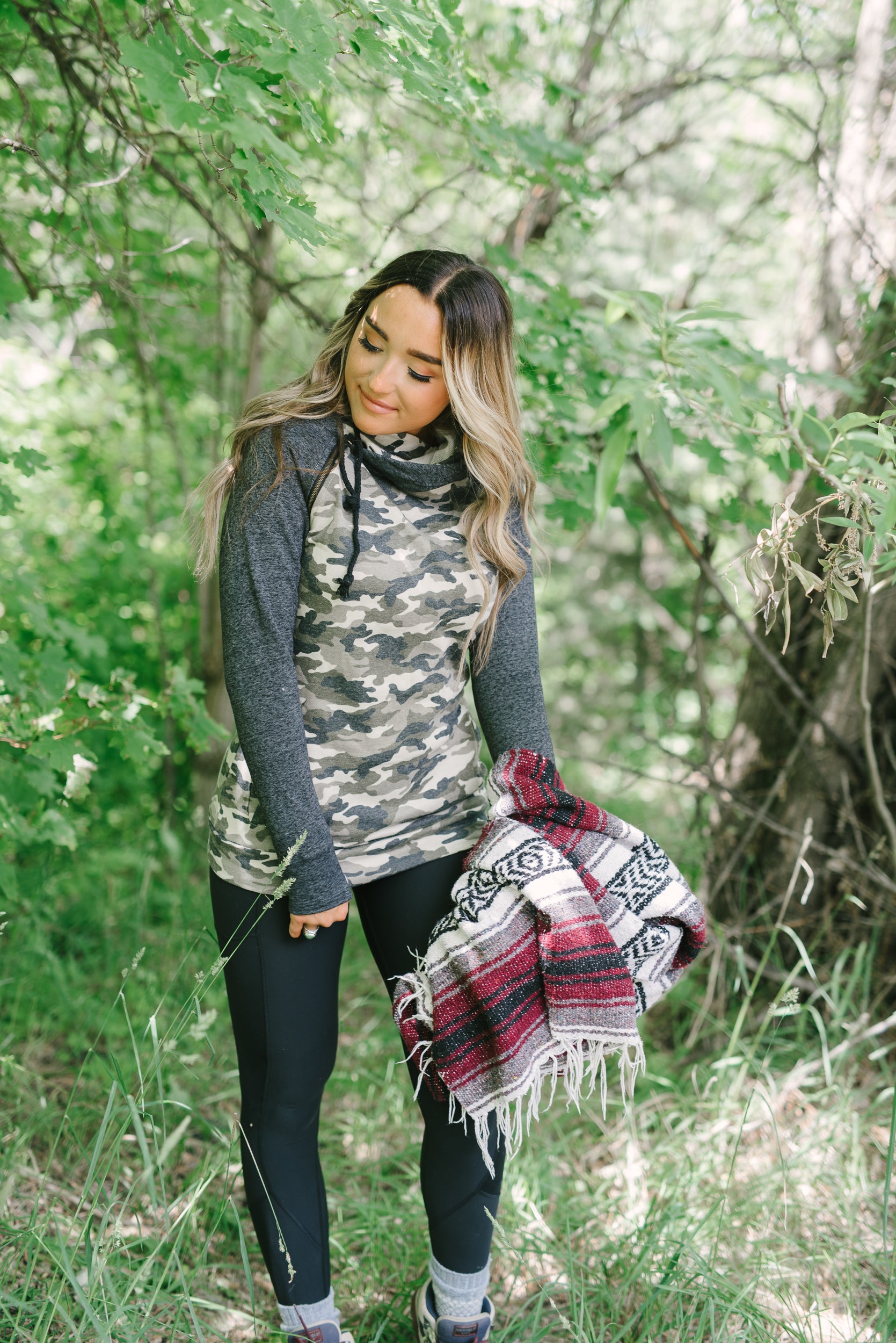 Ampersand DoubleHood™ Sweatshirt - Camo Accent - Babe Outfitters