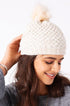 Winter Wonderland Pom-Pom Chenille Beanie - Babe Outfitters