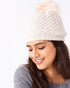 Winter Wonderland Pom-Pom Chenille Beanie - Babe Outfitters