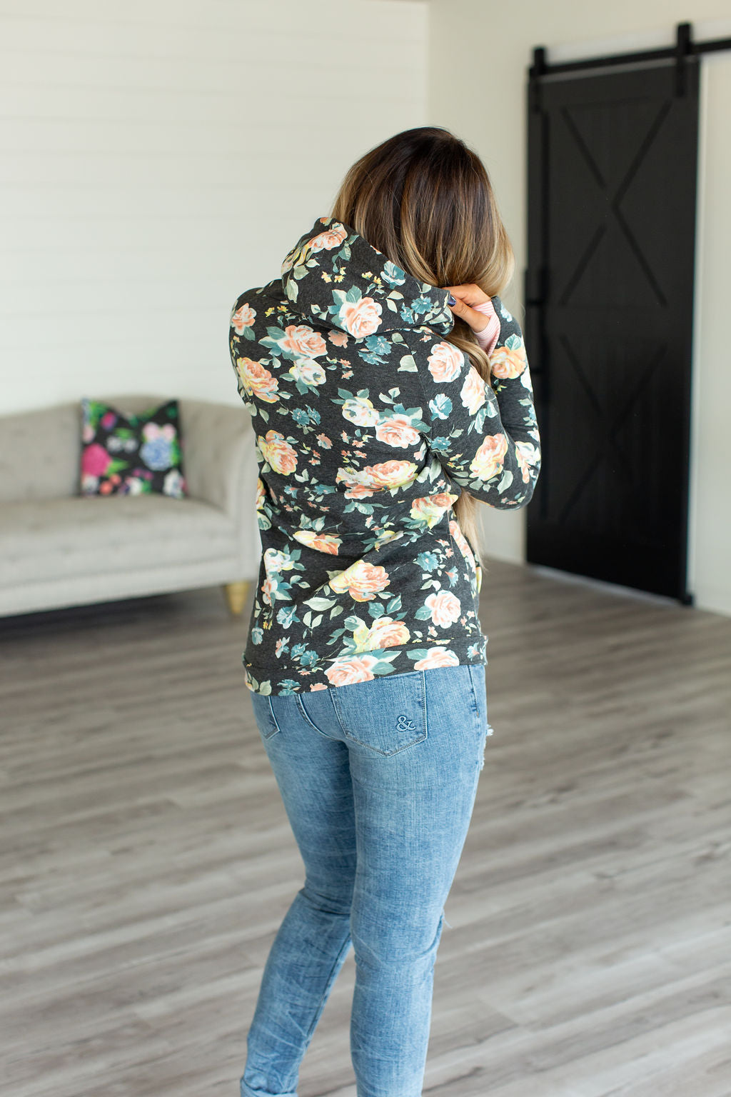 Ampersand DoubleHood™ Sweatshirt - Coming Up Roses - Babe Outfitters