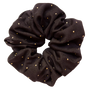 Drops of Gold Scrunchie in Black