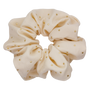 Drops of Gold Scrunchie in Cream