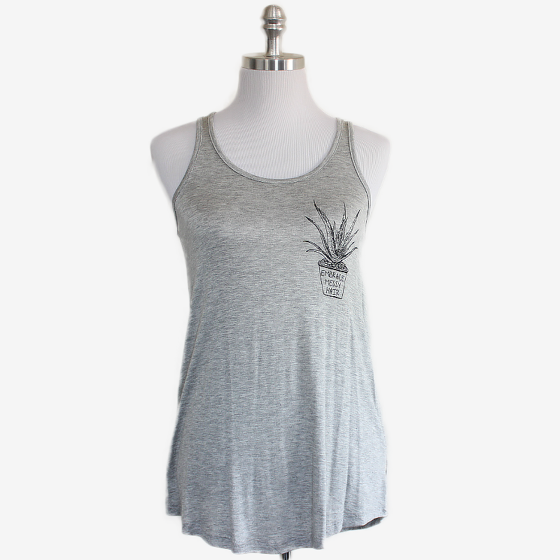 Embrace Messy Hair Graphic Tank Top - Babe Outfitters