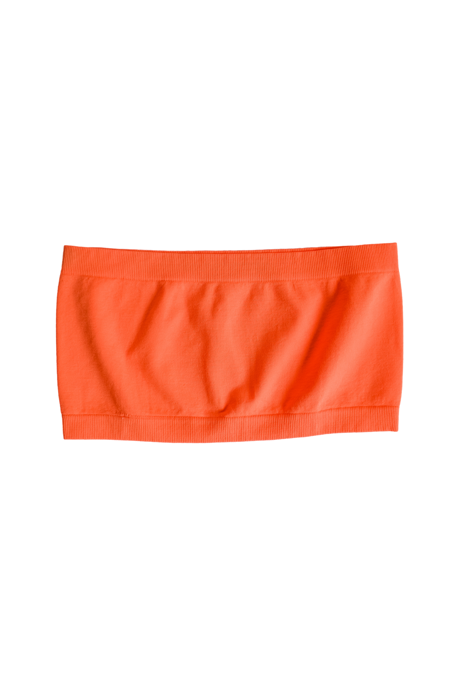 Womens Bandeau Top in Neon Orange