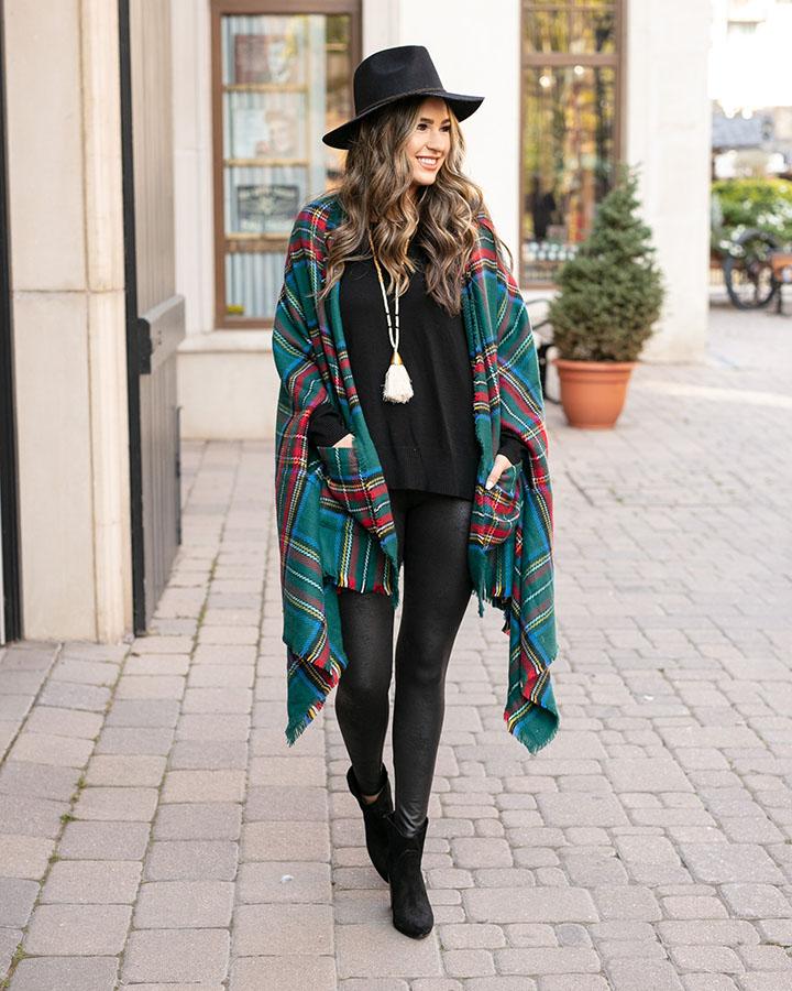 Winter Weight Pocket Poncho/Scarf