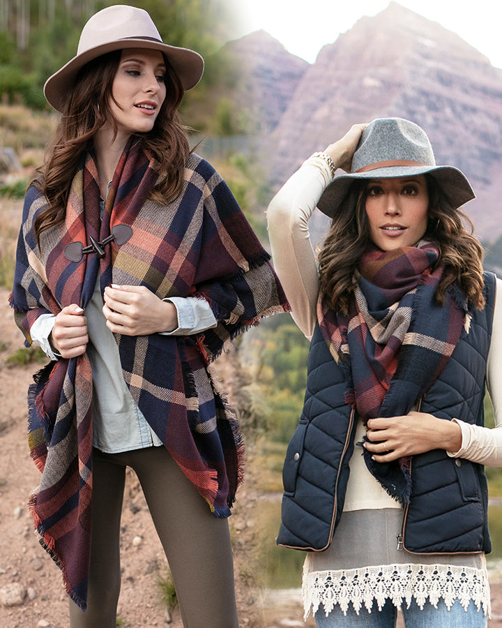 Blanket Scarf/Toggle Poncho